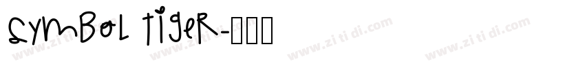 symbol tiger字体转换